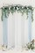6.5 ft Backdrop Floral Garland – Artificial Sage Green & Navy Blue Eucalyptus and Rose Flowers for Wedding Arch, Ceremony, Reception, Arbor, Beach & Home Décor